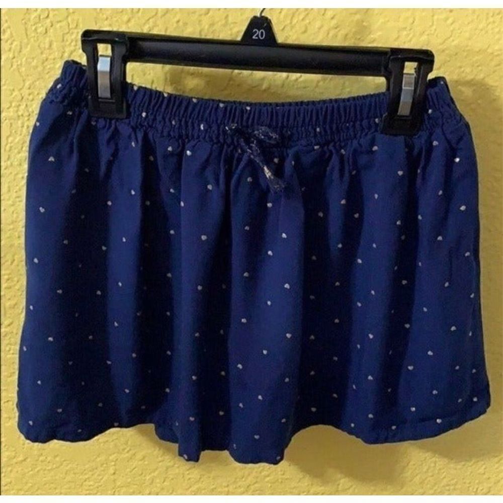 Sonoma Navy Blue With Shimmering Gold Polka Dot/Heart Skirt Size 7